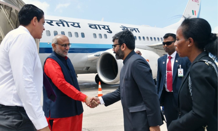 VP Radhakrishnan arrives in Seychelles to attend swearing-in ceremony of President-elect VP Radhakrishnan arrives in Seychelles to attend swearing-in ceremony of President-elect