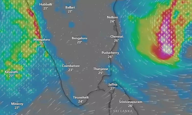 Cyclone Montha: Rain likely in 10 districts of Tamil Nadu till 1 pm on Oct 27 Cyclone Montha: Rain likely in 10 districts of Tamil Nadu till 1 pm on Oct 27