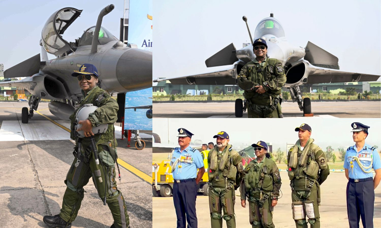 Watch| President Murmu arrives in Ambala to take sortie in Rafale fighter jet Watch| President Murmu arrives in Ambala to take sortie in Rafale fighter jet