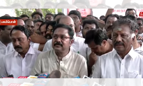 Crisis in AIADMK again as senior Gounder leader Sengottaiyan joins TTV, OPS at Pasumpon