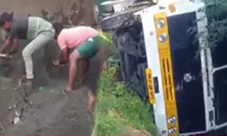 Three guest workers die in mini lorry accident in Karur