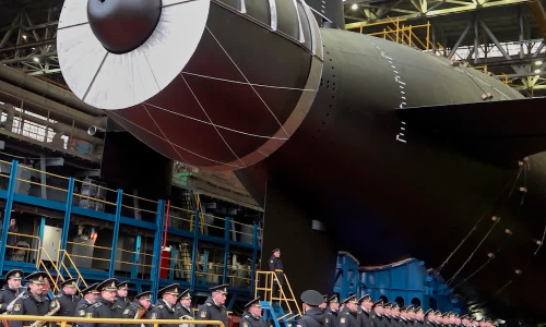 Russia launches new nuclear submarine carrier of doomsday drone