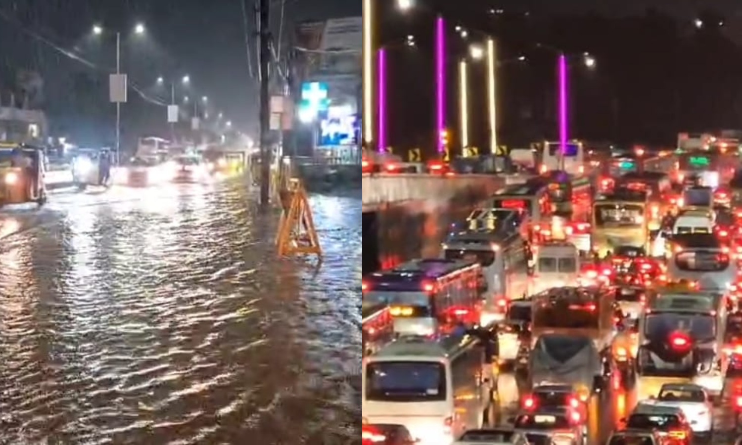 Heavy rain in suburbs of Chennai floods roads, chokes traffic for hours