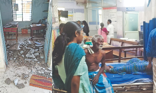 VAO among 3 hurt in roof collapse at Thanjavur village office