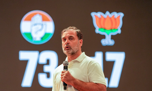 BJP leaders, who cast votes in Delhi, also voted in first phase of Bihar polls: Rahul BJP leaders, who cast votes in Delhi, also voted in first phase of Bihar polls: Rahul