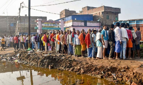 Bihar polls: Flooded roads, 20-year wait for booth to return to village as voters bat for democracy