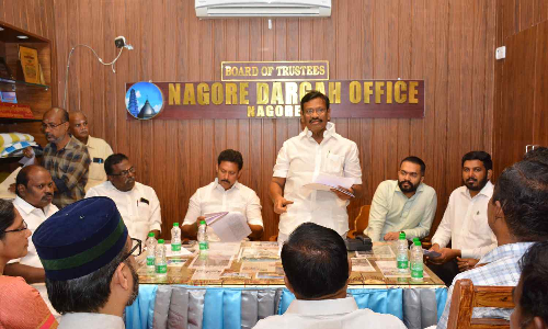 TN Ministers Nasar, Anbil review preparation for Nagore Dargah festival