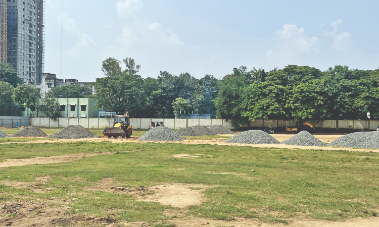 Highways dept takes over Saidapet B ground as open storage area