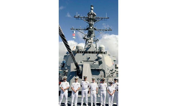 Indian Naval Chief visits USS Daniel Inouye, Joint Base Pearl Harbor Hickam in US