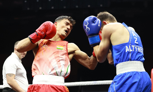 Pawan stuns Brazil WC medallist for first international medal