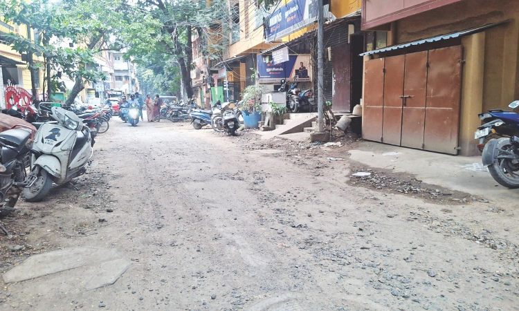 Alwarpet Street near CM Stalin’s residence remains damaged for months