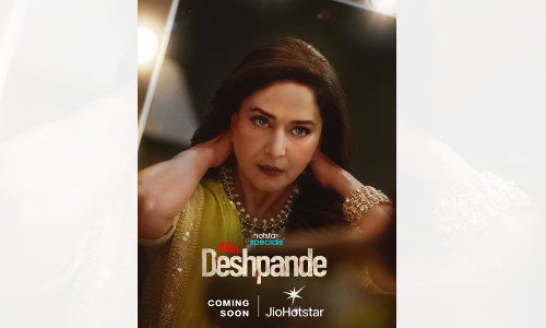 Madhuri Dixits first look in Mrs. Deshpande looks powerful and intriguing