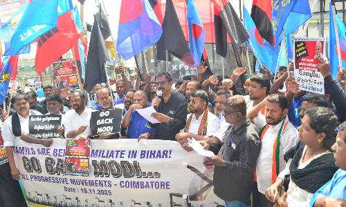 Tamil Nadu: Farmers, TPDK stage protest against PM’s visit