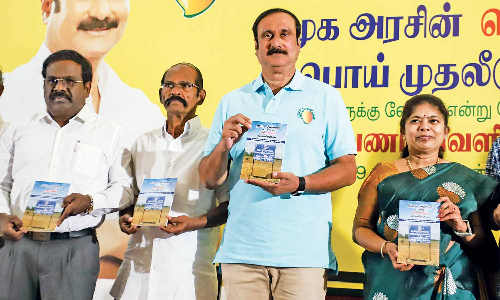 Anbumani releases document on fraudulent tale of 34L jobs Anbumani releases document on fraudulent tale of 34L jobs