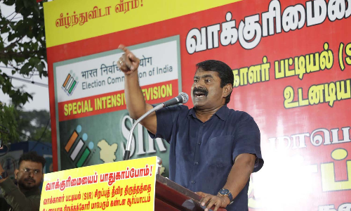 Seeman blames SIR salary cut for VAOs suicide