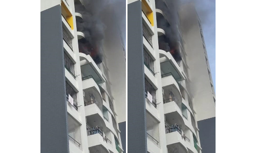 Chennai: Fire in Kelambakkam high-rise triggers panic