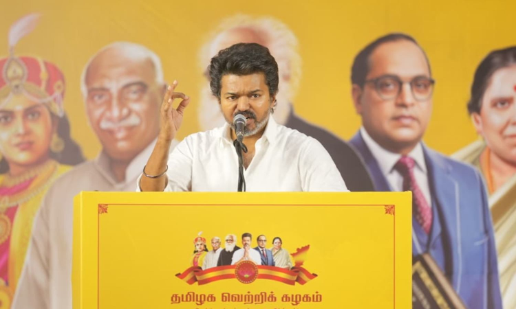 TVK chief terms it targeted welfare, slams the ruling government for the loot of natural resource TVK chief terms it targeted welfare, slams the ruling government for the loot of natural resource