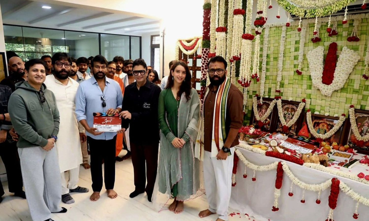 Prabhas, Triptii Dimri kickstart Sandeep Reddy Vangas Spirit with a pooja before the shoot