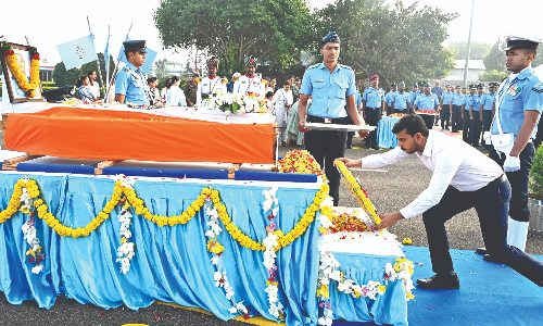 Mortal remains of IAF pilot flown to Himachal