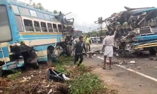 Six passengers killed, over 40 injured in two bus collision in Tenkasi