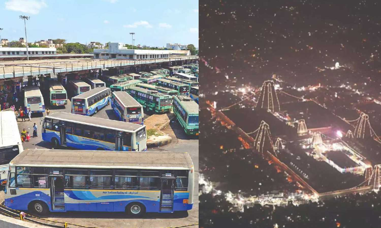 Special buses to Tiruvannamalai for Karthigai Deepam festival