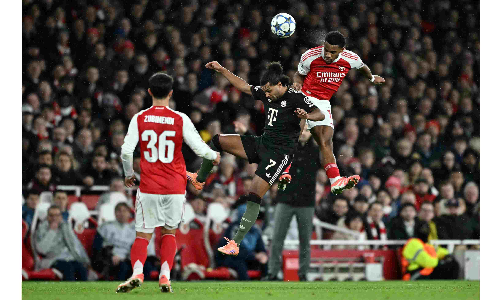 Champions League: Arsenal beat Bayern to go top, holders PSG hit five