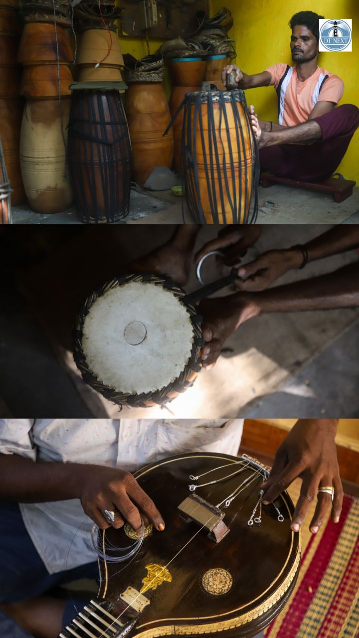 Margazhi season: How Mylapore artisans handcraft their instruments Margazhi season: How Mylapore artisans handcraft their instruments