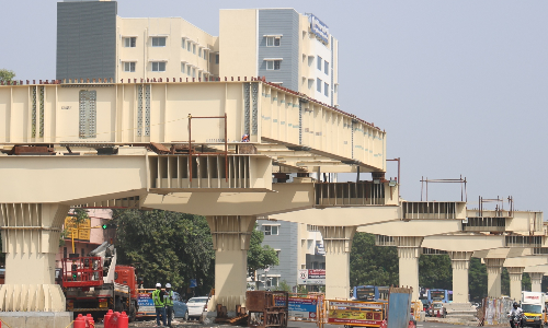 Chennai: Anna Salai flyover picks up pace after considerable delay Chennai: Anna Salai flyover picks up pace after considerable delay