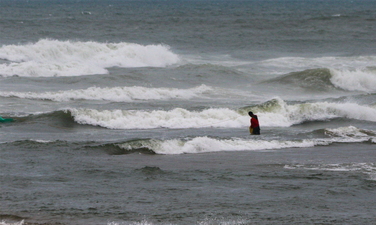 Cyclone Ditwah nears: Dark clouds in Chennai, massive waves at Marina beach