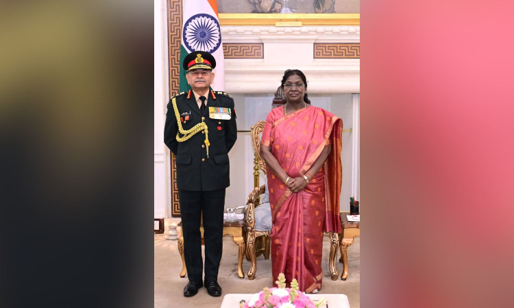 Army chief General Upendra Dwivedi calls on President Murmu