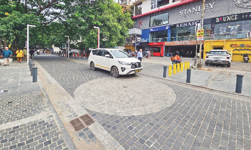 Accessibility Lapses Cited:  KNK Road pedestrian plaza only for able-bodied