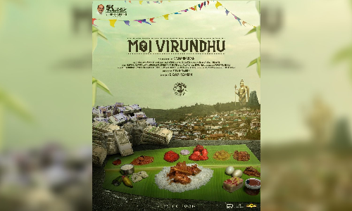 Sasikumar unveils title look of Moi Virundhu Sasikumar unveils title look of Moi Virundhu