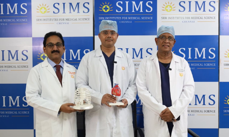 SIMS Hospitals performs India’s first keyhole removal of rare heart tumour from left ventricle SIMS Hospitals performs India’s first keyhole removal of rare heart tumour from left ventricle
