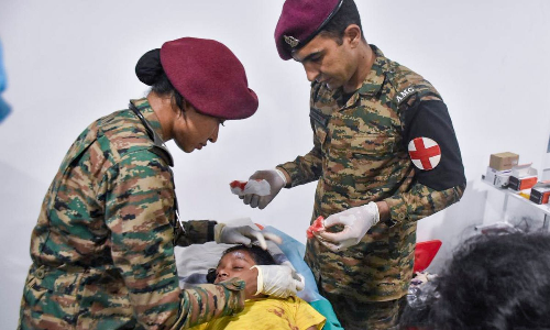 Indian Army sets up full-scale field hospital in flood-hit Sri Lanka under Op Sagar Bandhu Indian Army sets up full-scale field hospital in flood-hit Sri Lanka under Op Sagar Bandhu