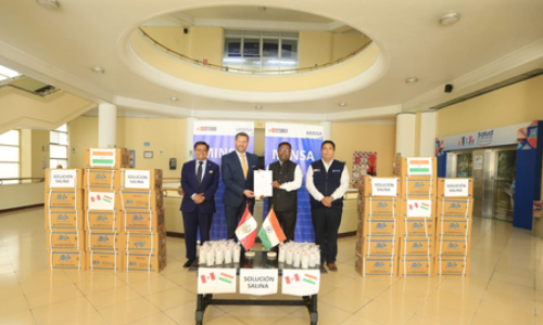 Solidarity with Global South: India delivers 250,000 saline bottles to Peru Solidarity with Global South: India delivers 250,000 saline bottles to Peru