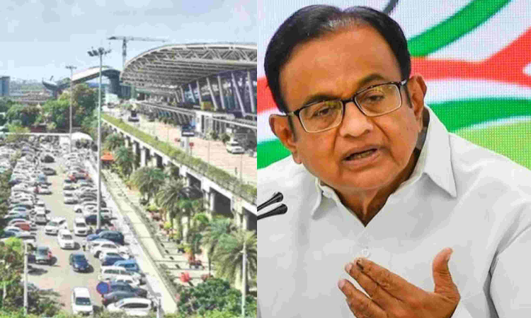 P Chidambaram flags foul smell at Chennai airport; AAI says garbage truck caused odour P Chidambaram flags foul smell at Chennai airport; AAI says garbage truck caused odour