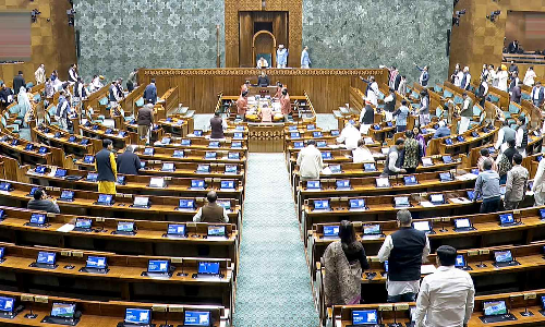 Lok Sabha adjourned till 2 PM amid protests by treasury over threat to PM Modis life Lok Sabha adjourned till 2 PM amid protests by treasury over threat to PM Modis life