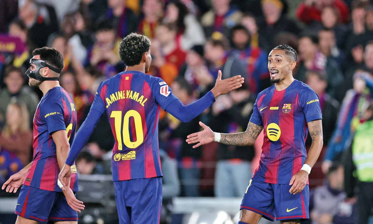 Raphinha’s double helps Barca extend lead atop LaLiga Raphinha’s double helps Barca extend lead atop LaLiga