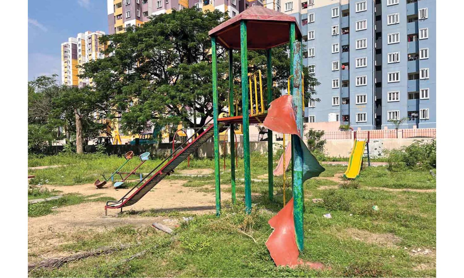 Chennai: Poor upkeep of central park at Todd Hunter Nagar irks residents Chennai: Poor upkeep of central park at Todd Hunter Nagar irks residents