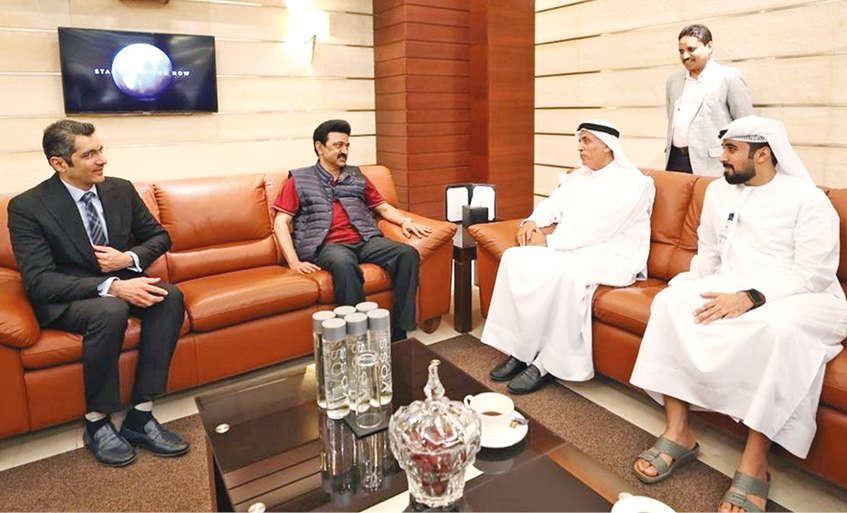 Stalin holds discussion with Dubai officials Stalin holds discussion with Dubai officials