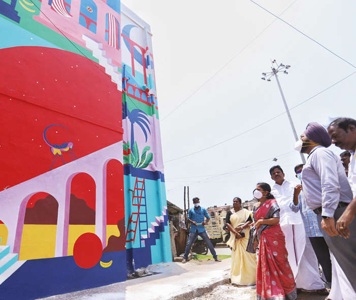 Mayor inaugurates third edition of Kannagi Nagar Art District
