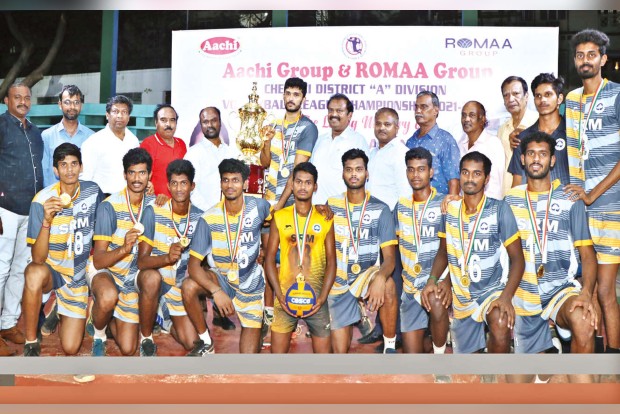 SRM clinches ‘A’ Division Volleyball title SRM clinches ‘A’ Division Volleyball title