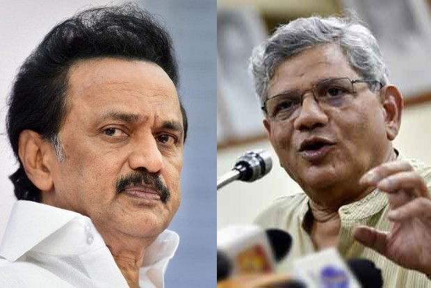 Stalin greets Yechury on his re-election as Gen Secretary of CPI(M)