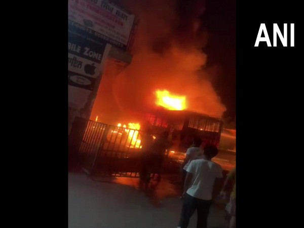 Three buses gutted in fire at bus stand in Bathinda, one dead