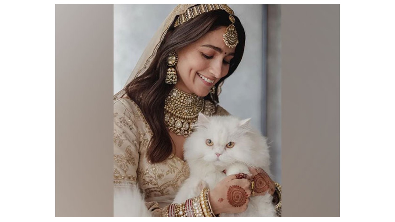 Alia Bhatt drops new snaps from wedding, introduces her cat of honour