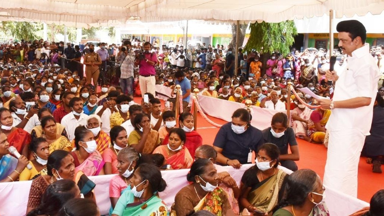 Stalin participates in a special grama sabha meeting on National Panchayat Raj Day