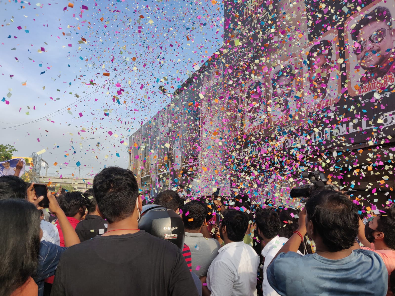 In Pics: Fans celebrate Beast release outside Chennai theatres