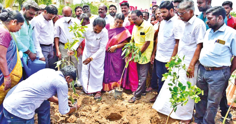 Miyawaki forest set up to mark Stalin govt anniversary Miyawaki forest set up to mark Stalin govt anniversary