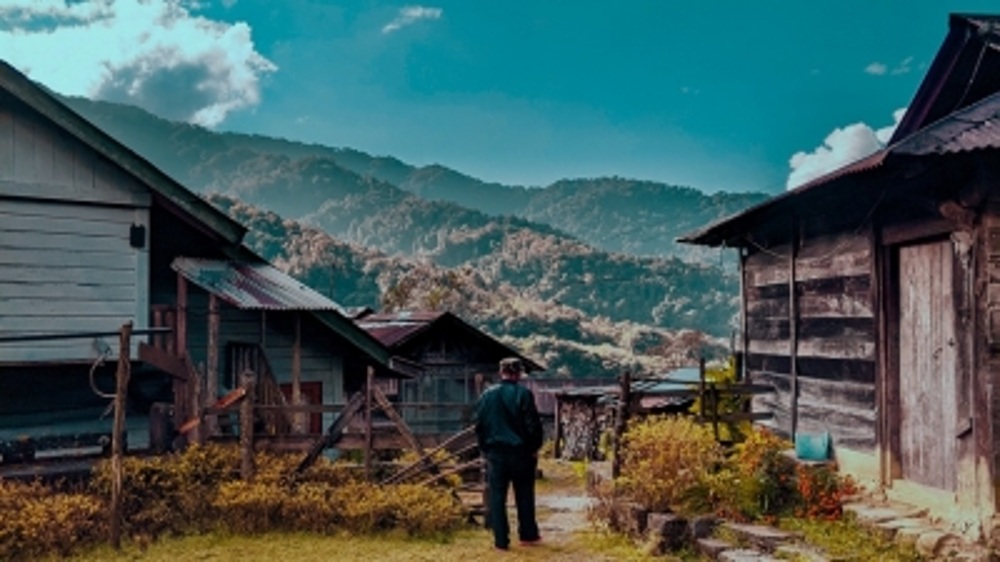A scenic landscape of Indias North-east
