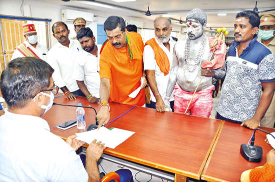 Hindu Munnani cadre petition against youtuber for hurting religious sentiments